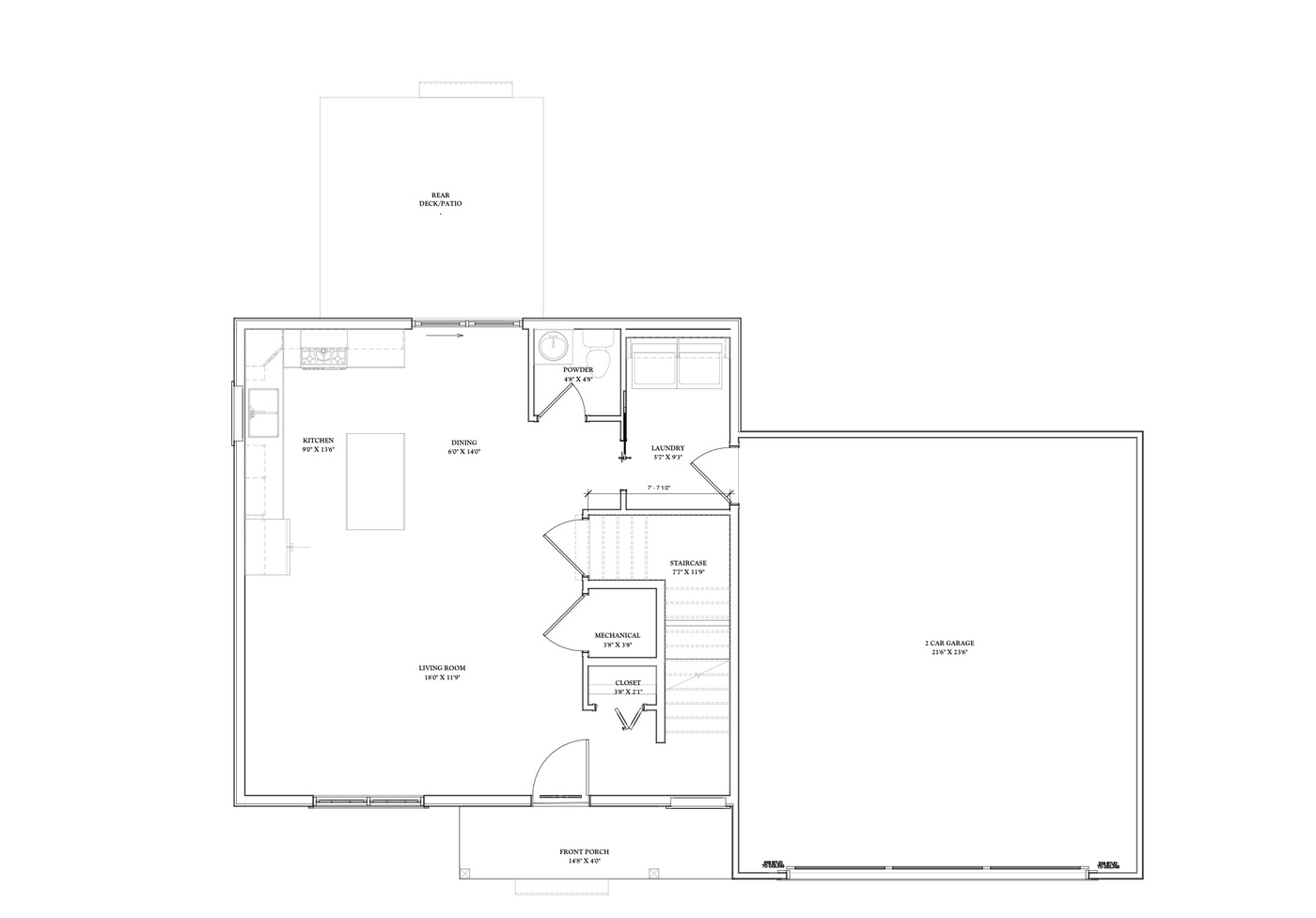 Main Level Floor Plan