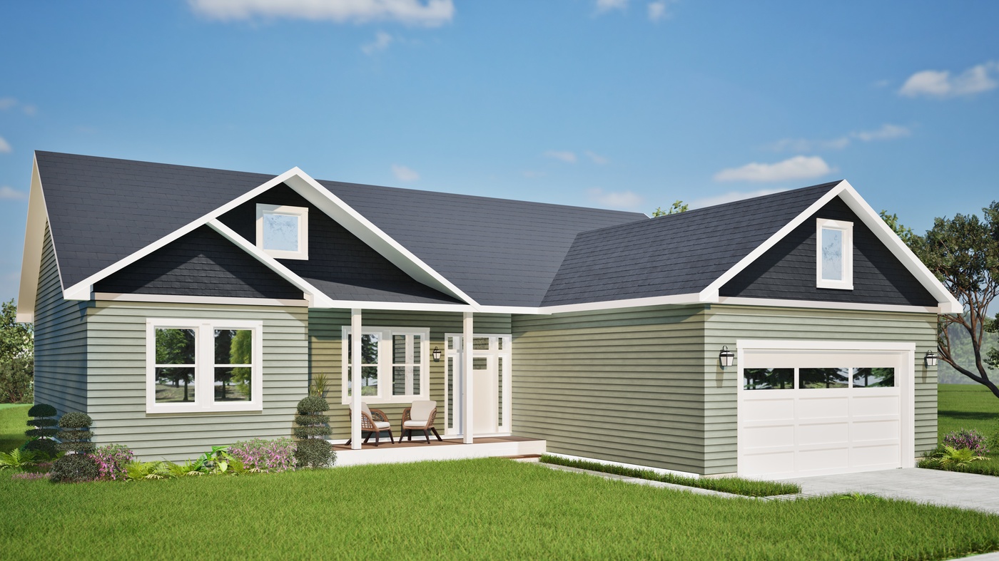 Maple Front Angle Exterior Rendering