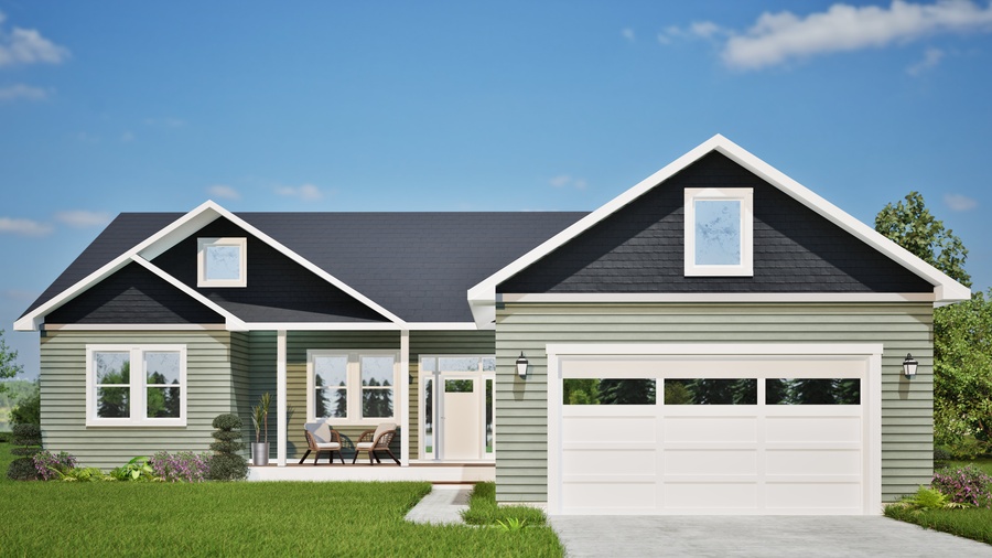 Maple Front View Exterior Rendering