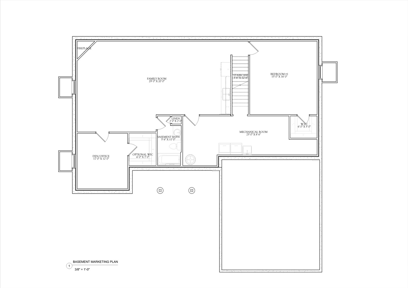 Maple Basement Floor Plan