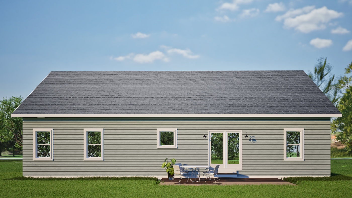 Maple Rear Exterior Rendering