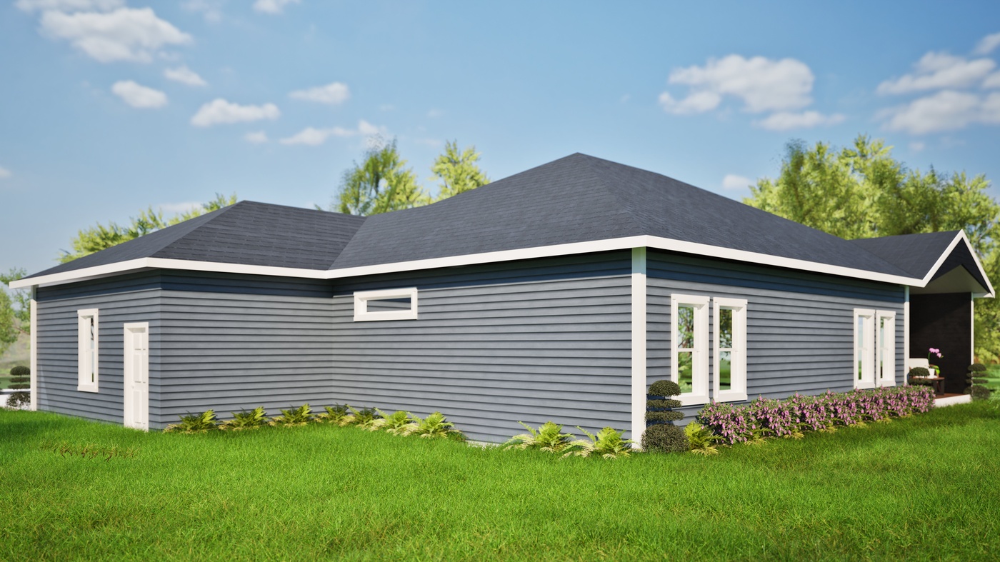 Ontario Rear Angle Exterior Rendering