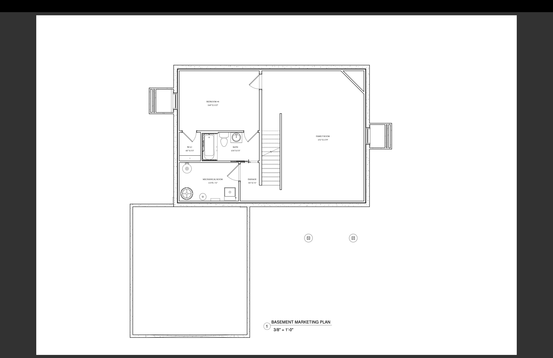 Opal L Simple Floor Plan Basement